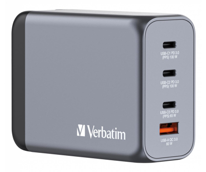 Ładowarka i akumulator VERBATIM GaN 4-w-1 200W 32204